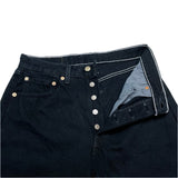 (vintage) 1999 MADE IN USA Levi's 501 OVERDYED BLACK DENIM PANTS