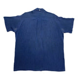 (vintage) 1960'S～ PAUL HOWARD STRIPED PATTERN RAYON 3 POINT FASTENING SHORT SLEEVE SHIRT