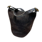 (other) 1990'S～ MADE IN USA OLD COACH ROUGH OUT 2WAY BUCKET STYLE LEATHER BAG