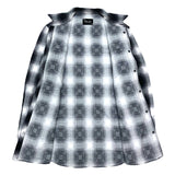 (DESIGNERS) 2000'S～ NUMBER NINE SHADOW PLAID WESTERN FLANNEL SHIRT WITH GUSSET