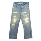 (VINTAGE) 1970'S～ Levi's 501 66 SINGLE DISTRESSED DENIM PANTS