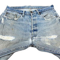 (VINTAGE) 1970'S～ Levi's 501 66 SINGLE DISTRESSED DENIM PANTS