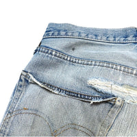 (VINTAGE) 1970'S～ Levi's 501 66 SINGLE DISTRESSED DENIM PANTS