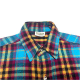 (vintage) 1990'S～ FIVE BROTHER PLAID PATTERN HEAVY FLANNEL SHIRT