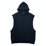 (DESIGNERS) UNUSED SLEEVE CUTOFF BIG HOODIE SWEAT SHIRT VEST