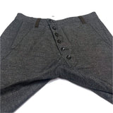 (designers) 2000'S～ LE CASUAL DE MARITHE FRANCOIS GIRBAUD FRONT DIAGONAL BUTTON FLY DESIGN PANTS