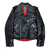 (vintage) 1980'S～ CAMPRI SPORT PATCHWORK DOUBLE BREASTED LEATHER BIKER JACKET