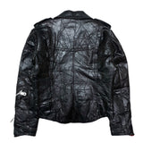 (vintage) 1980'S～ CAMPRI SPORT PATCHWORK DOUBLE BREASTED LEATHER BIKER JACKET