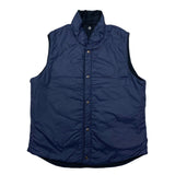 (vintage) MADE IN ENGLAND Snugpak LINEN X NYLON REVERSIBLE THIN PADDED VEST WITH HOOD