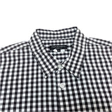 (designers) COMME des GARCONS HOMME PLUS CHECKERED PATTERN BLEACHED SHORT SLEEVE SHIRT