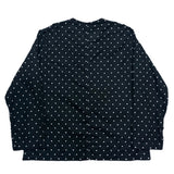 (designers) POST O'ALLS POLKA DOT PATTERN KUNG FU SHIRT CARDIGAN