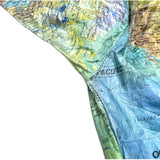 (VINTAGE) 1986 WORLD MAP ALL OVER PRINT TYVEK JACKET