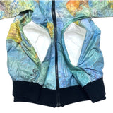 (VINTAGE) 1986 WORLD MAP ALL OVER PRINT TYVEK JACKET