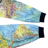 (VINTAGE) 1986 WORLD MAP ALL OVER PRINT TYVEK JACKET