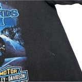 (VINTAGE) 1990'S～ MADE IN USA HARLEY DAVIDSON SLEEVE PATCHWORK REMAKE LONG SLEEVE T-SHIRT AS IS