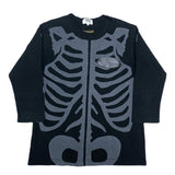 (DESIGNERS) AD2010 MADE IN JAPAN eye JUNYA WATANABE MAN COMME des GARCONS BONE PRINT 3/4 SLEEVE LENGTH T-SHIRT
