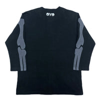 (DESIGNERS) AD2010 MADE IN JAPAN eye JUNYA WATANABE MAN COMME des GARCONS BONE PRINT 3/4 SLEEVE LENGTH T-SHIRT