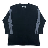 (DESIGNERS) AD2010 MADE IN JAPAN eye JUNYA WATANABE MAN COMME des GARCONS BONE PRINT 3/4 SLEEVE LENGTH T-SHIRT