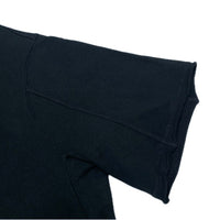 (DESIGNERS) MADE IN JAPAN S'YTE by YOHJI YAMAMOTO SIDE ZIP SPECIFICATION BIG SIZE SHORT SLEEVE HOODIE SWEAT SHIRT