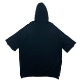 (DESIGNERS) MADE IN JAPAN S'YTE by YOHJI YAMAMOTO SIDE ZIP SPECIFICATION BIG SIZE SHORT SLEEVE HOODIE SWEAT SHIRT