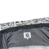 (DESIGNERS) 1990'S～ MADE IN ITALY ICEBERG JEANS KEITH HARING STYLE PRINT BLACK DENIM PANELED SHIRT