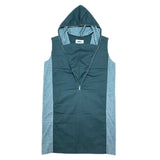 (DESIGNERS) MADE IN ITALY MAISON MARGIELA MM6 LONG LENGTH HALF ZIP SLEEVELESS HOODIE VEST