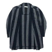 (DESIGNERS) 1980'S～ MADE IN JAPAN Plantation by ISSEY MIYAKE THICK STRIPED PATTERN 3 BUTTON BLAZER JACKET WITH PATCH POCKET