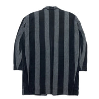 (DESIGNERS) 1980'S～ MADE IN JAPAN Plantation by ISSEY MIYAKE THICK STRIPED PATTERN 3 BUTTON BLAZER JACKET WITH PATCH POCKET
