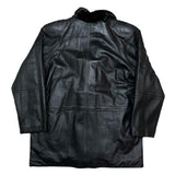 (vintage) UNKNOWN FUR X LEATHER REVERSIBLE DOUBLE BREASTED BLAZER JACKET