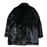 (vintage) UNKNOWN FUR X LEATHER REVERSIBLE DOUBLE BREASTED BLAZER JACKET