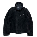 (designers) 1990'S～ GAZZARRINI UOMO MOLESKIN THIN PADDED BIKER JACKET