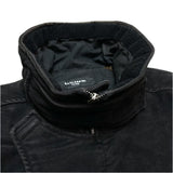 (designers) 1990'S～ GAZZARRINI UOMO MOLESKIN THIN PADDED BIKER JACKET