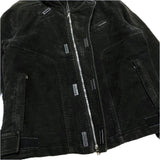 (designers) 1990'S～ GAZZARRINI UOMO MOLESKIN THIN PADDED BIKER JACKET