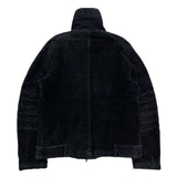 (designers) 1990'S～ GAZZARRINI UOMO MOLESKIN THIN PADDED BIKER JACKET