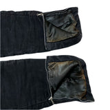 (designers) 1990'S～ GAZZARRINI UOMO MOLESKIN THIN PADDED BIKER JACKET