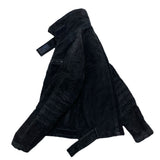 (designers) 1990'S～ GAZZARRINI UOMO MOLESKIN THIN PADDED BIKER JACKET