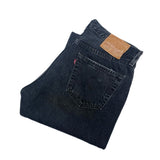 (vintage) 1997 MADE IN USA Levi's 501-5960 OVERDYED BLACK DENIM PANTS