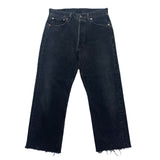 (vintage) 1997 MADE IN USA Levi's 501-5960 OVERDYED BLACK DENIM PANTS