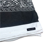 (designers) MADE IN ITALY DOLCE & GABBANA BANDANA PATTERN ALL OVER PRINT SHORT SLEEVE SHIRT WITH POCKET