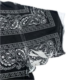 (designers) MADE IN ITALY DOLCE & GABBANA BANDANA PATTERN ALL OVER PRINT SHORT SLEEVE SHIRT WITH POCKET