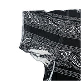 (designers) MADE IN ITALY DOLCE & GABBANA BANDANA PATTERN ALL OVER PRINT SHORT SLEEVE SHIRT WITH POCKET