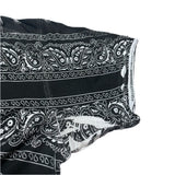 (designers) MADE IN ITALY DOLCE & GABBANA BANDANA PATTERN ALL OVER PRINT SHORT SLEEVE SHIRT WITH POCKET