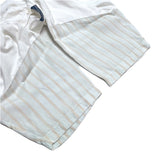 (designers) AD2003 MADE IN JAPAN COMME des GARCONS HOMME SLEEVE STRIPE PANELED HENLEY NECK T-SHIRT