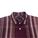 (designers) 2009 MADE IN JAPAN NUMBER NINE LATTICE PATTERN SLEEVE CUT OFF STYLE SHORT SLEEVE PULLOVER SHIRT