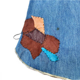 (VINTAGE) 1970'S～ UNKNOWN PAINTED REMAKE DENIM SHIRT