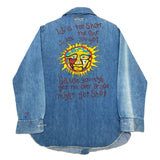 (VINTAGE) 1970'S～ UNKNOWN PAINTED REMAKE DENIM SHIRT