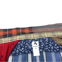 (DESIGNERS) NEPENTHES ORIGINAL 8 KINDS FABRIC PATCHWORK SHIRT