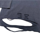 (DESIGNERS) MADE IN JAPAN DISCOVERED DISTRESSED & STITCHED LONG SLEEVE T-SHIRT