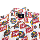 (vintage) 1970'S～ Sir William Schlitz TOTAL PATTERN PRINT SHORT SLEEVE BOX SHIRT
