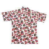 (vintage) 1970'S～ Sir William Schlitz TOTAL PATTERN PRINT SHORT SLEEVE BOX SHIRT